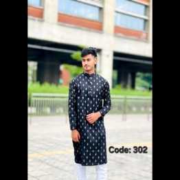 Men's Classic Panjabi (Black)